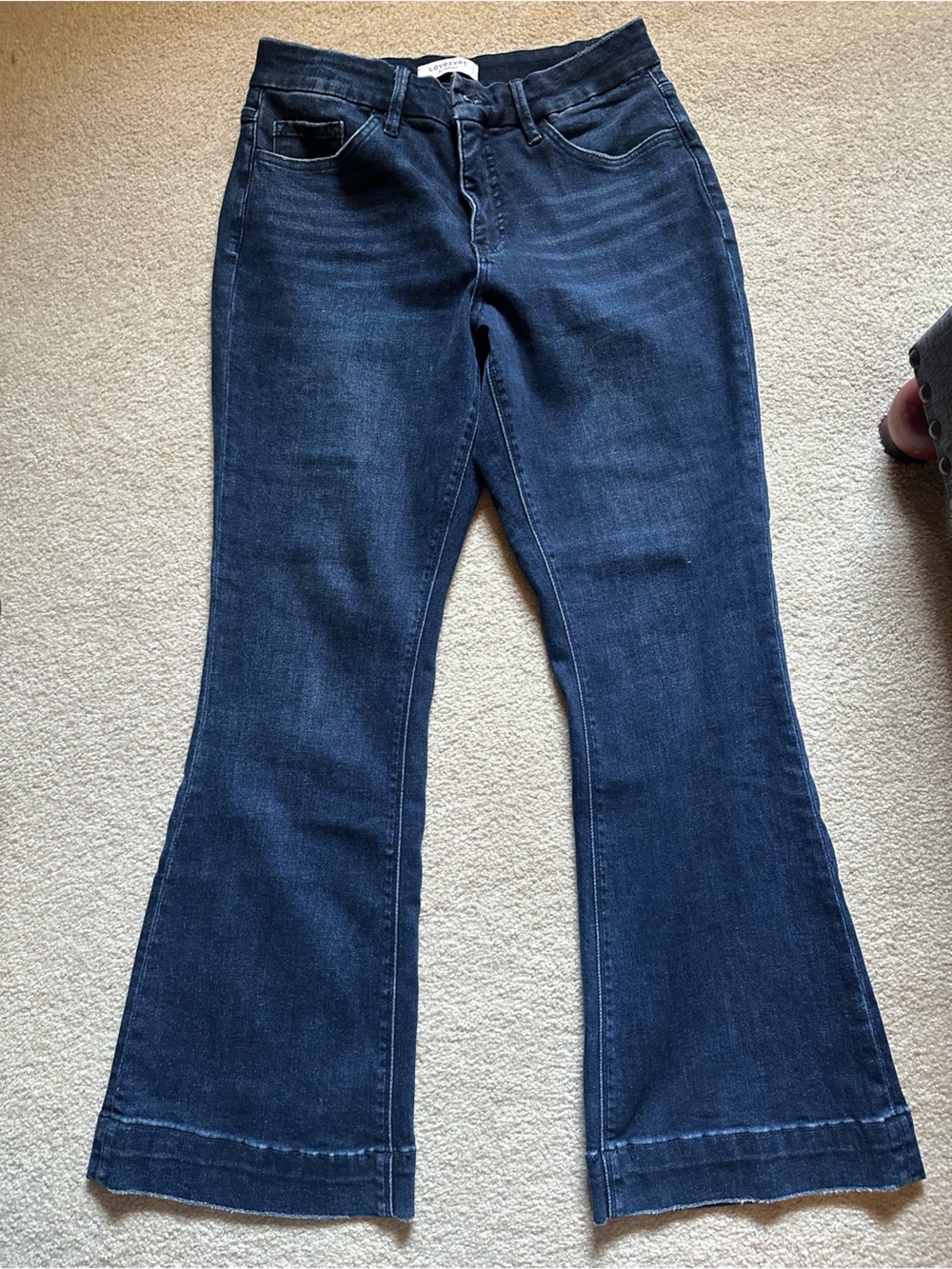 Classic Dark Blue Flare Jeans for Women